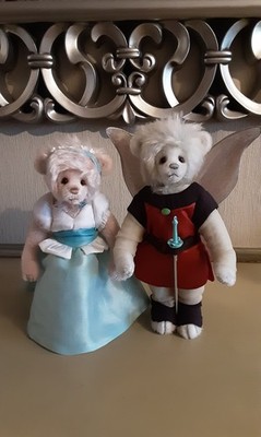 CHARLIE BEAR DÄUMELINCHEN UND DER KÖNIG DER FEEN, ETIKETTEN, TASCHE + BOX, MOHAIR, LTD ED/RTD