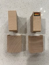 VTG BRIO 33355 Bridge Train Track Supports Wooden Railway Made In Sweden 4 Piece