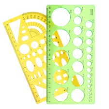 Circle Template Plastic Circle Stencil Multifunctional Circle Template for Dr...