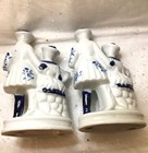 Vintage Figurines Victorian Style Set Of Two Blue and White Hand Painted — photo 6