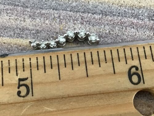 10K White Gold And Diamond Slide Pendant - Picture 13 of 17