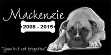 Custom Pet Stone Memorial Grave Marker Granite Plaque Human headstone dog cat