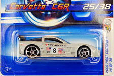 2006 1:64 Hot Wheels First Editions 25/38 Corvette C6R Metallic Silver 025
