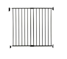REGALO EXTRA TALL EASY SWING STAIRWAY HALLWAY WALK THROUGH GATE, BLACK