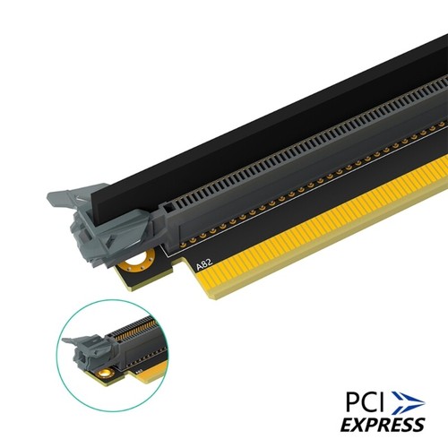 PCIE 16X Risers Card Adapter PCIExpress 3.0 PCI-E 16X Slot Converter 90 Degree - Afbeelding 4 van 8