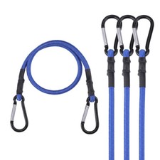 WORKPRO 24" Bungee Cords Hooks 4 Pack Superior Rubber Heavy Duty Bungee Straps