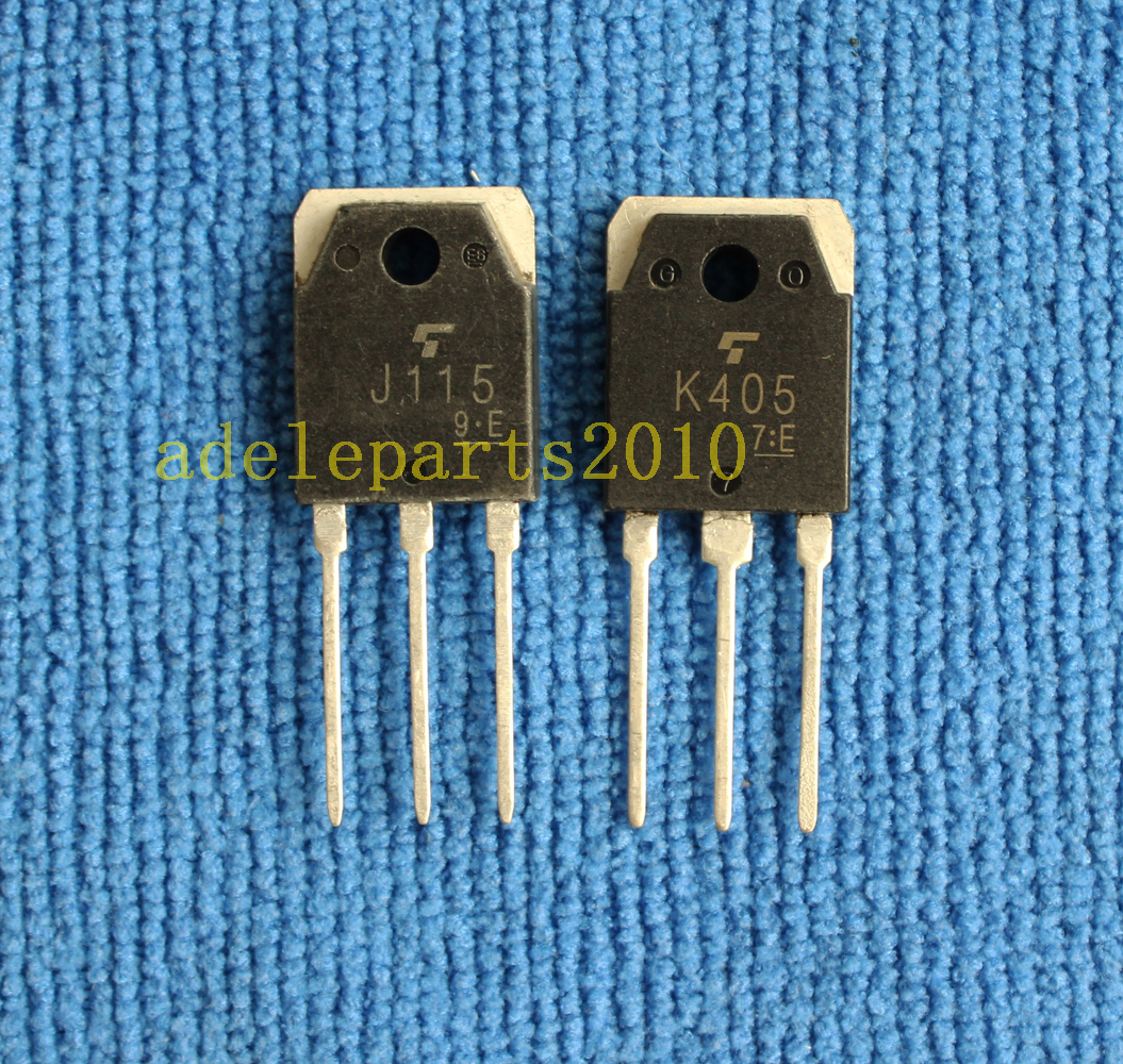 1pair Transistor TO-3P 2SJ115/2SK405 J115/K405 | eBay