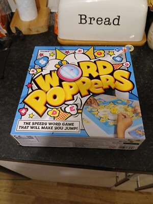 WORD POPPERS SPIEL 2023 TOMY NEU & UNBENUTZT LEHRSPASS 8+ GRATIS UK P&P WEIHNACHTSSPASS