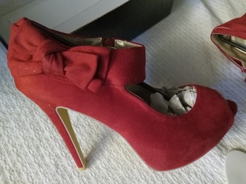 New Womens Ankle Strap Peep Toe Stilettos Heel Dress Pump Shoes US SIZE 10 - Picture 2 of 4