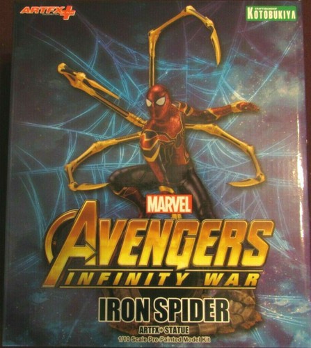 Marvel Avengers Infinity War IRON SPIDER-MAN Artfx+ statue/figure-Kotobukiya~NIB - Picture 2 of 2