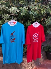 LRG  Clothing company Men's cotton Embroidered T-shirt Lot of 2 size L