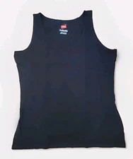 Hanes Women's Live. Love. Color. Tank Top. Black. Sz L.
