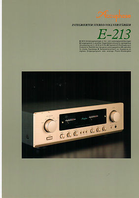 Faltblatt Prospekt Accuphase E-213  B585
