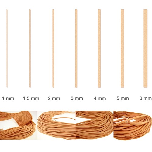 100 Meter Lederschnur Ø 1 / 1,5 / 2 / 3 mm Lederriemen, Lederband - Farbwahl - Bild 3 von 72