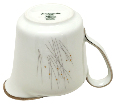 Hutschenreuther - Norderney Platinum / HUT3026 - Creamer - Sea Oats w/Gold Dots - Picture 8 of 9