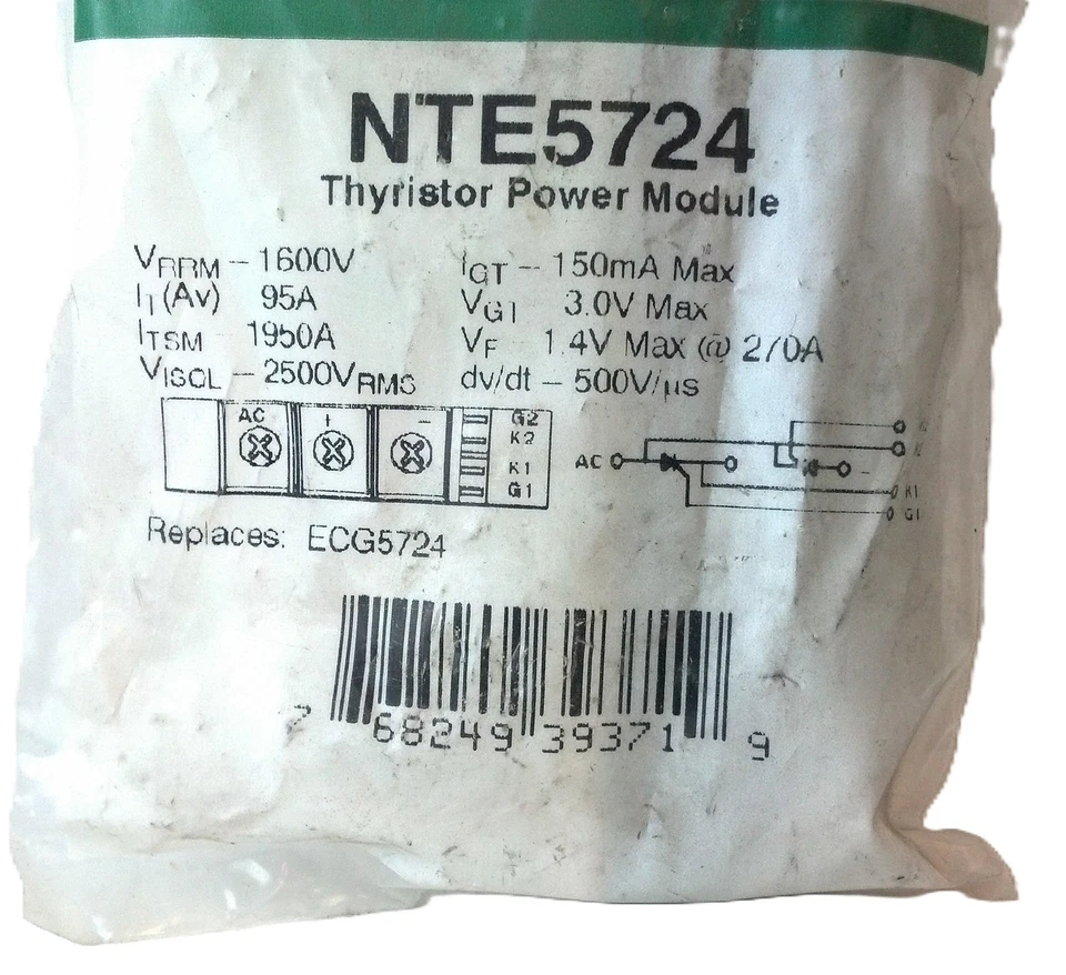 NTE NTE5724 Thyristor Power Module - Image 2 of 3