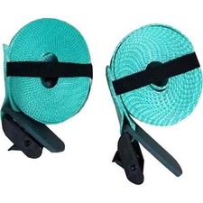 16 PK 1in x 10ft Lashing Strap Reflective Padded Buckle 250lbs WLL 750 BS