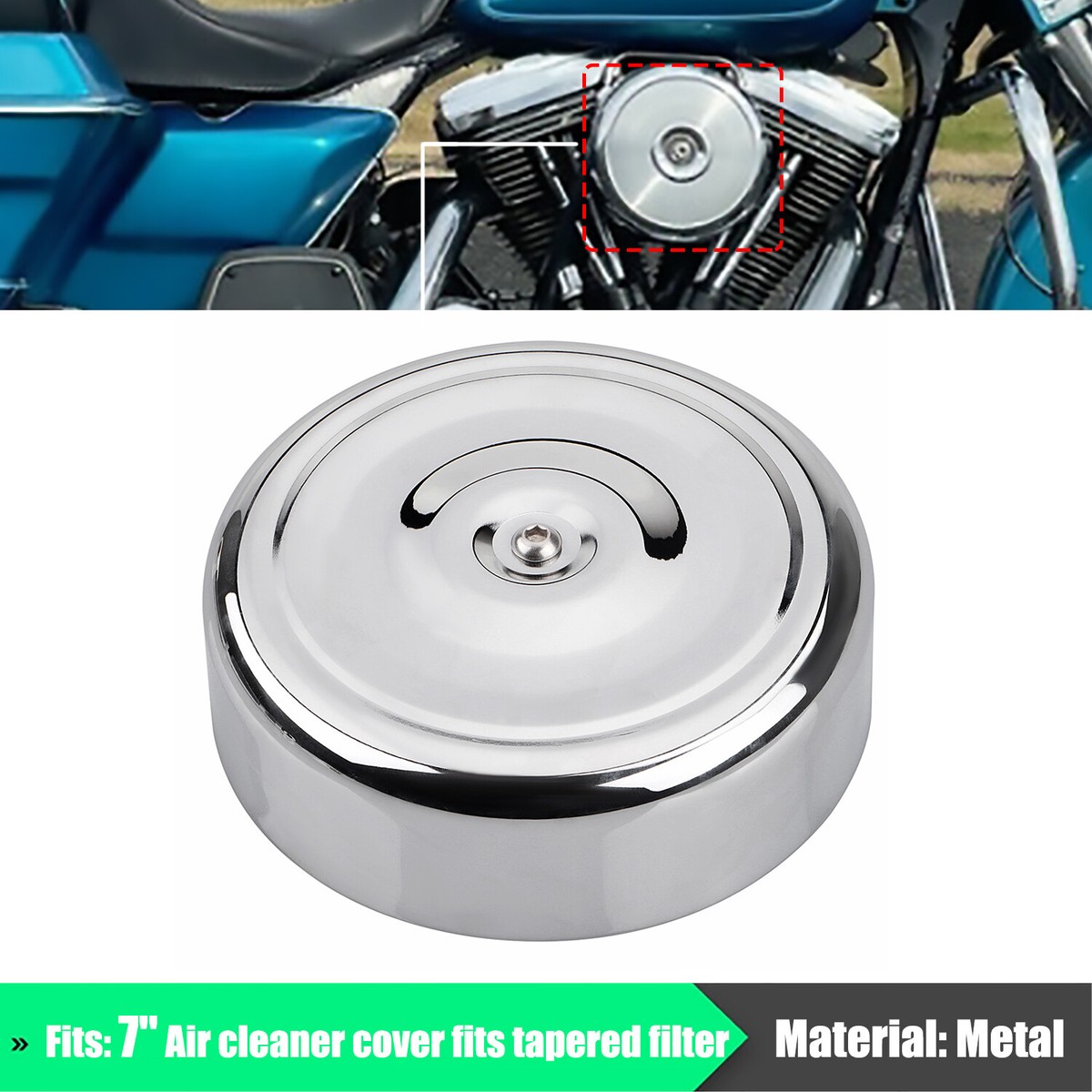 Luftreiniger-Abdeckung Für Harley-Davidson – Passend Für Dyna, Softail, Touring, Sportster & Electra Glide