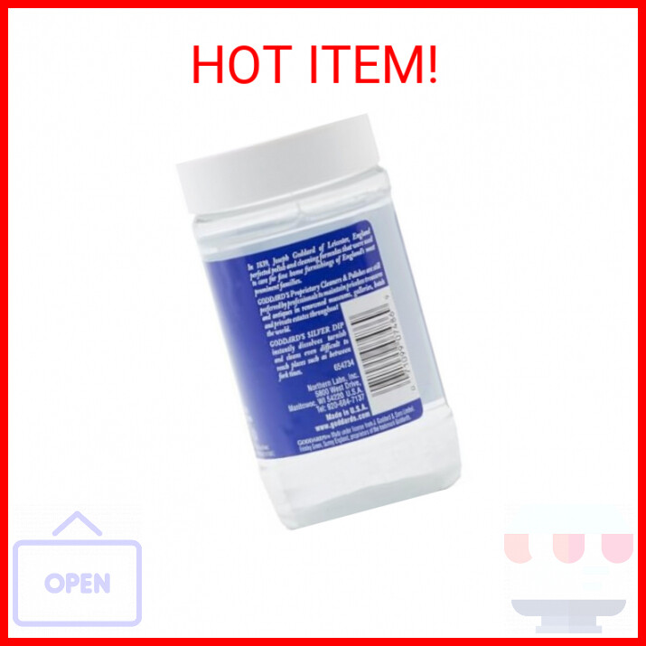 Goddard’s Silver Cleaner Dip Silver Jewelry Cleaner Solution for