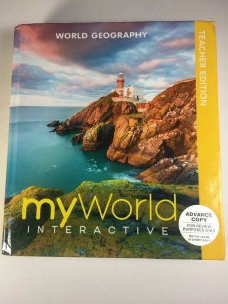 Myworld Interactive World Geography Teacher S Edition Pearson 0328960276 For Sale Online Ebay