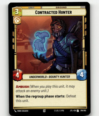 Star Wars Contracted Hunter 216/262 - Jump to Lightspeed