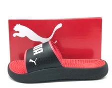 *NEW* Men Puma Soft ride Slide Massage Black/Red  (383062 03), Sz 8.0 - 13.0