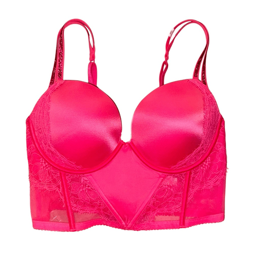 Victoria’s Secret Very Sexy Double Shine Strap Push-Up Bra Corset Top Size 36D