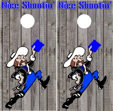 Cornhole Cowboy Cornhole Wraps Board Decals Bag Toss Game Vinyl Stickers