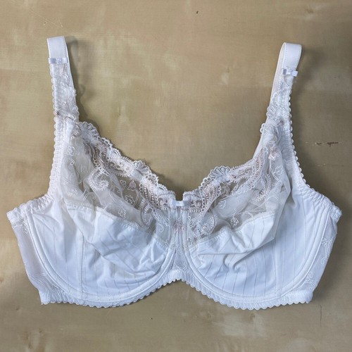 Reggiseno Chantelle pizzo sfoderato 34DDD bianco ferretto cinturino regolabile sexy graffetta - Foto 4 di 16