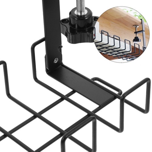 Table Clip Socket Storage Rack Office Cable Organizer under Desk Cord - Photo 5/12