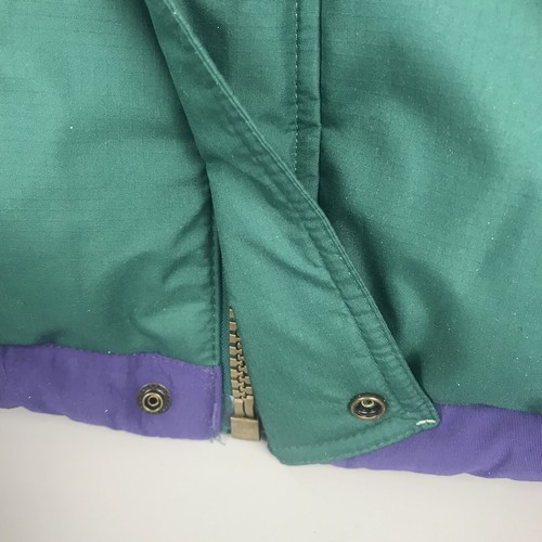Vintage LL BEAN Down Vest - Mens Size XXL 2XL- Retro Purple/Green Puffer - Picture 7 of 16