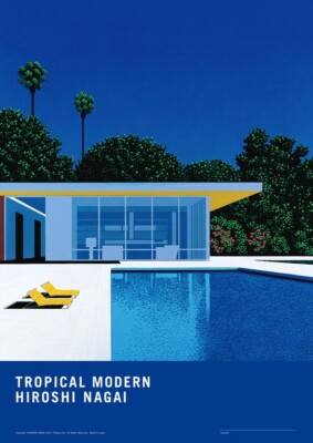 Tropical Modern Hiroshi Nagai サイン入り Hiroshi Nagai autographed poster TROPICAL MODERN POSTER side