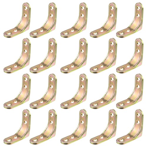 20PCS Corner Brace L Bracket Heavy Duty Right Angle Brackets Joint Fastener