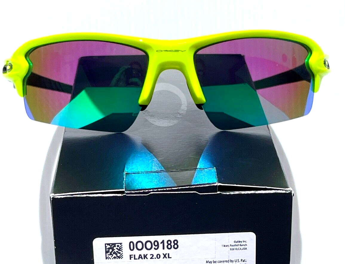 Oakley FLAK 2.0 XL Yellow Tennis Ball POLARIZED Galaxy Jade Oakley FLAK 2.0 XL Yellow Tennis Ball POLARIZED Galaxy Jade