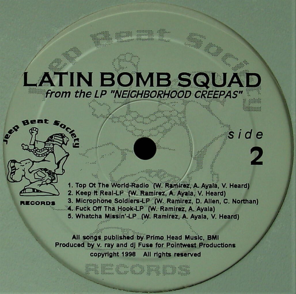 洋楽 NEIGHBORHOOD CREEPAS / latin bomb squad ODYtMzkzMy5qcGVn.jpeg