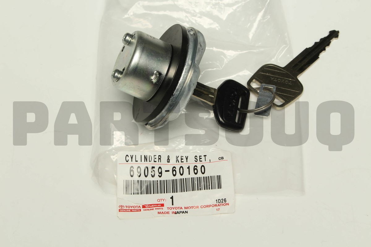6905960160 Genuine Toyota CAP & KEY SET, SPARE WHEEL SERVICE HOLE
