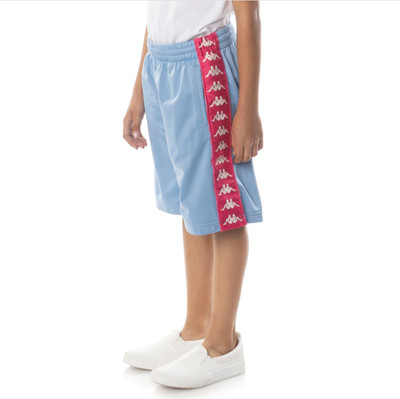 SALE New: Kappa BANDA 222 TREADWELLZ SHORTS - LIGHT BLUE PINK - Size:  6 Years