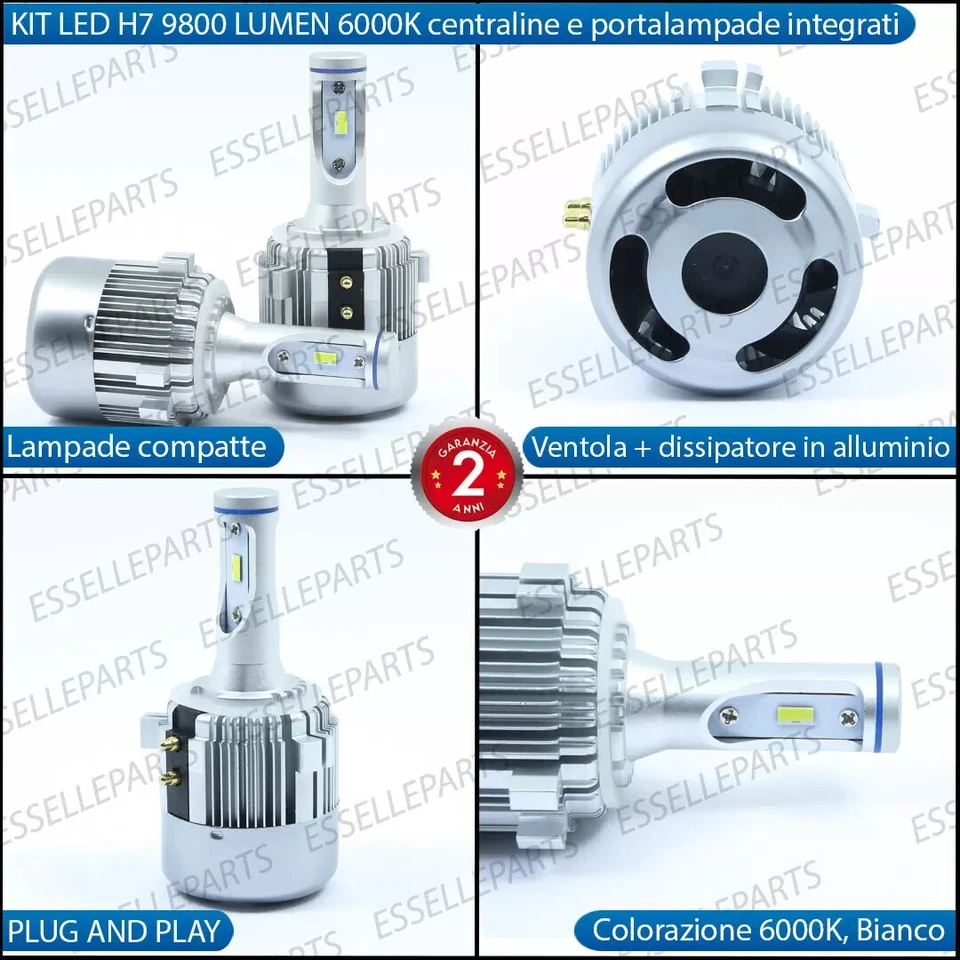 CONVERSIONE FARI FULL LED + LUCI DIURNE VW SCIROCCO RESTYLING LUMEN LED CANBUS - Immagine 2 di 4