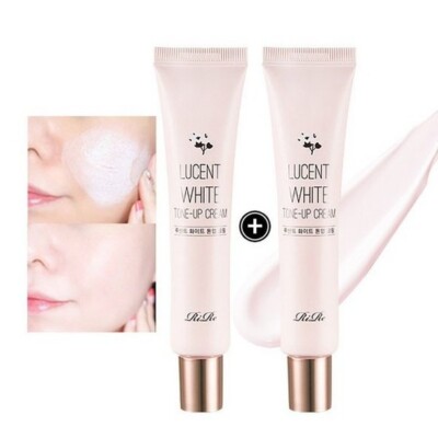 RiRe Lucent White Tone-Up Cream | 40ml + 40ml | Instant Brightening & Moisturize