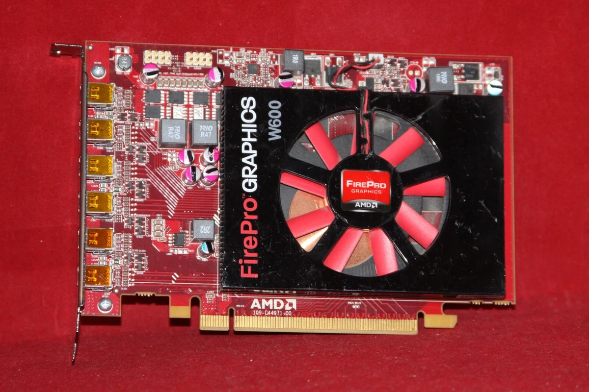 Read AMD FirePro W600 2GB GDDR5, 6 x Mini DisplayPort. PCI Express Graphics  Card