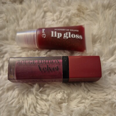 Bourjois Rouge Velvet Liquid Lippenstifte Plum Girl & Academy of Colour Lipgloss
