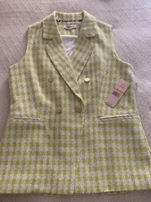 NWT $118 NANETTE LEPORE Sleeveless LONG VEST SZ Small