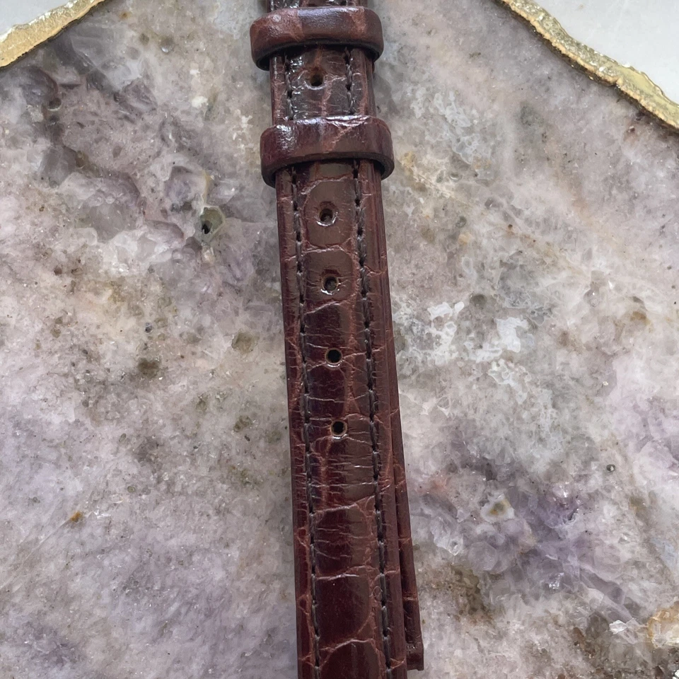 Correa de reloj Hadley-Roma 12 mm cocodrilo borgoña nueva sin etiquetas correas gangas ofertas ventas Foto 2 de 3