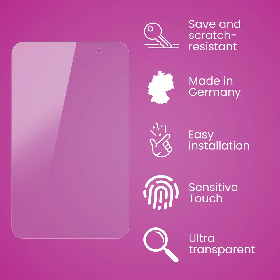 atFoliX Glass Protector for Asus MeMO Pad 7 ME176CX 9H Hybrid-Glass - Image 3 of 4