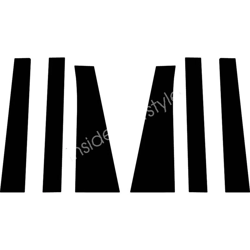 Ajuste para Toyota Sienna 2011-2020 negro 6 piezas poste de pilar puerta ventana moldura cubierta Foto 4 de 4