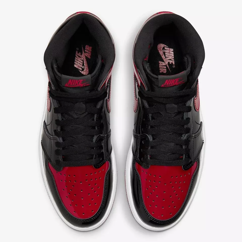 Nike GS Air Jordan 1 High OG Patent Bred 575441-063 Size 3.5 Nike GS Air Jordan 1 High OG Patent Bred 575441-063 Size 3.5