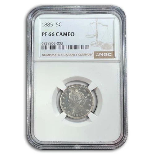 1885 Liberty Head V Nickel PF-66 Cameo NGC