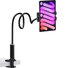 Gooseneck Tablet Stand, for Kindle Holder for Bed, for iPad Holder for Bed De...
