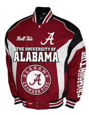 Alabama Crimson Tide Franchise Club Driven Twill Jacket - Crimson