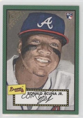 2018 Topps Gallery Heritage Green 82/250 Ronald Acuna Jr #H-40 Rookie RC 0ls